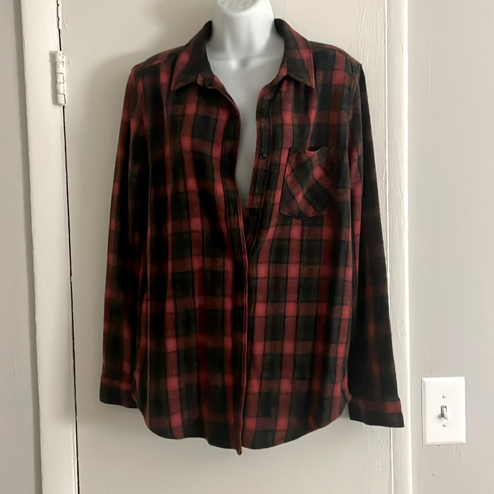 Red & black plaid flannel